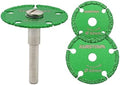 Diamond Metal Cut-off Wheel - 30/40/50mm Steel Cutting Wheel with a 1/4"(6mm) Round Shaft, Diamond Blade Cutting Disc for Iron Pipe Iron Sheet Bolt Screw