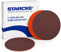 STARCKE 8 Inch Hook & Loop Sanding Discs 25 Pack 36 Grit