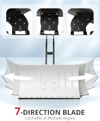 Outvita Snow Shovel with Wheels, 36" Wide 18" Long, Black & White