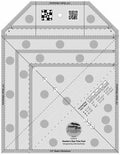 Creative Grids Hunter’s Star Trim Tool Quilt Ruler – CGRDH7 – Made in USA, 11in x 8-1/2in, Non-Slip Grip Acrylic Quilting, Sewing, Crafting, Patchwork Ruler & Template