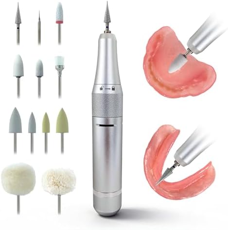 40,000 RPM USB-C Corded Polishing Kit for Acrylic Base & Reline Materials