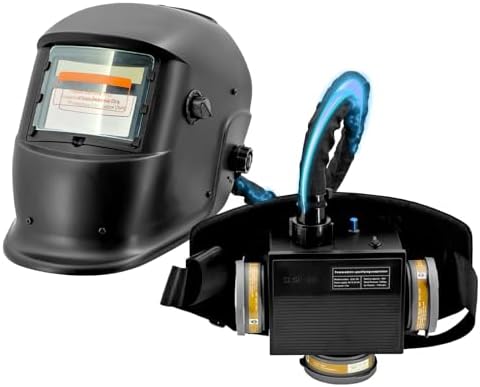Auto Darkening Welding Helmet with PAPR Respirator System Welding Hood
