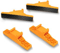 POWERTEC Swivel Jaws for Parallel Clamps, 4 Pack - Add-On Pivot Jaws for Irregular Shapes, Cabinet Door & Frame Gluing, Compatible with Most Standard Parallel Clamps (72156-P2)