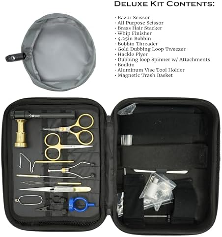Kingfisher Fly Tying Clarkfork Fly Tying Vise Deluxe Kit