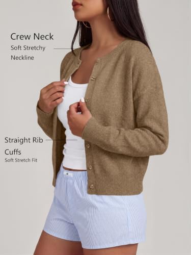 Trendy Queen Cropped Cardigan Sweaters for Women Fall Fashion Clothes 2026
