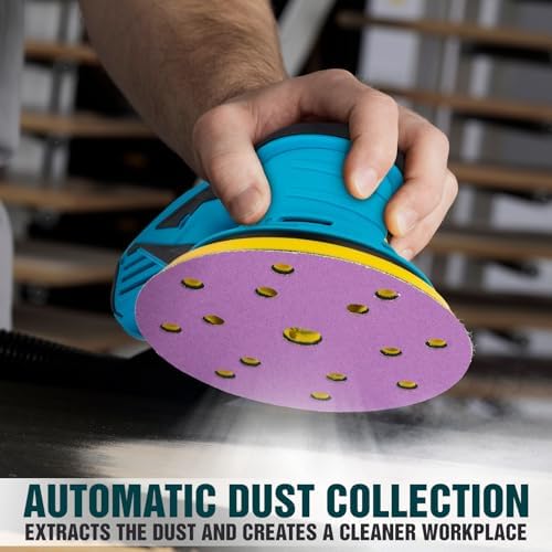 Autolock 350W Electric Random Orbital Sander with 5 & 6 Inch pads 1pcs