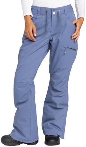 Roxy Women's Nadia Ski Pant – 10K Waterproof, Insulated, PFAS-Free, Adjustable Waist & Snow Gaiters