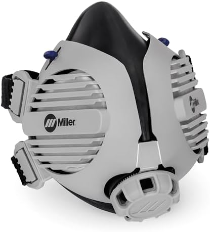 Miller LPR-100 Gen. II Half Mask Respirator, Nuisance OV Relief S/M - Welding Respirator Mask with Filters - P100 Respirator Mask for Filtrating Particulates & Aerosols - Respirator Under Helmet