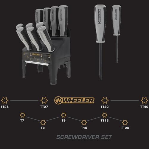 Wheeler 10 Piece Torx Screwdriver Set for Pistol Rifle Handgun Gunsmithing Rebuild and Maintenance