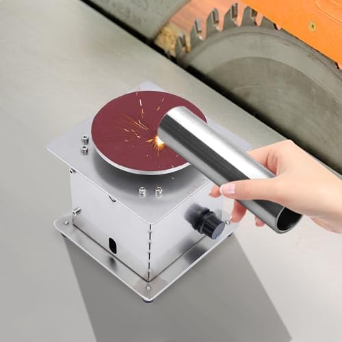Mini Disc Sander 4inch 6000RPM 200W Tabletop Sander Bench Grinder Small Sanding Disc Machine for Crafts Wood Scissor Metal