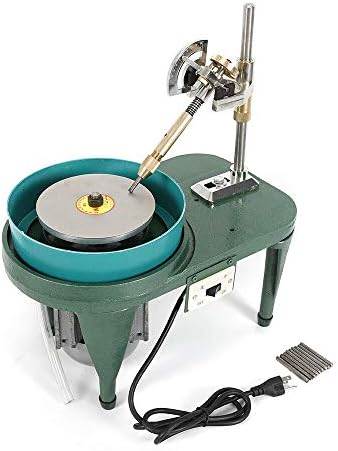 Gem Faceting Machine TBVECHI 110V Jewelry Rock Bench Polishing grinding machine Bench Lathe Polisher Tools