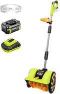 SnapFresh 20V Brushless Snow Shovel, 5-Car Driveway Cordless Snow Thrower Kit, 3-Speed, 300lbs/Min, 12" Lightweight Snow Blower, Adjustable Handle, 4.0Ah Battery & Fast Charger Included