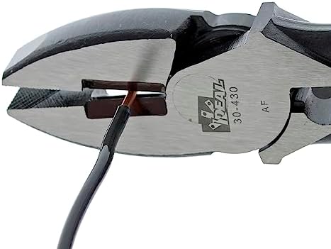 IDEAL Electrical 30-430 Standard Side-Cutting Pliers - 9.5 in., Linesman Pliers with New England Nose, Crimping Die, Fish Tape Puller, PVC Grip Handles