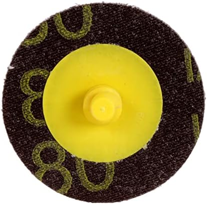 3M Roloc Disc, 361F, 80 YF-Weight, TR, 4 in, Die R400BB
