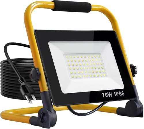 22000Lumen LED Work Lights with Stand (yellow-1-head)