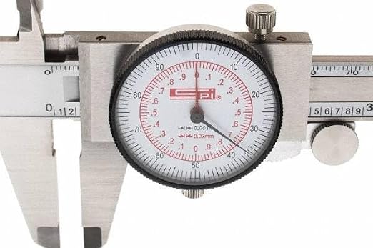 SPI 17-965-5 Dual Scale Inch Metric Dial Caliper: 0" to 6" (0 to 150mm) Range