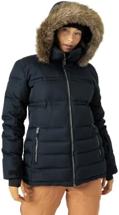 Roxy Women's Quinn Puffer Jacket – 10k Waterproof, Pfas-free, Recycled Stretch Fabric