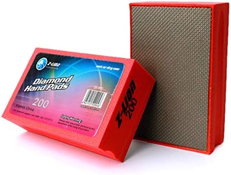 Z-Lion Electroplated Diamond Hand Polishing Pad Foam Back for Granite Marble Stone Glass Ceramic (200#)