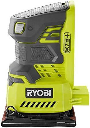 Ryobi P440 One+ 18V Lithium Ion 12,000 RPM 1/4 Sheet Palm Sander w/ Onboard Dust Bag and Included Sanding Pads (Battery Not Included, Power Tool Only)