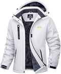 MAGCOMSEN Womens Winter Coats Waterproof Ski Snow Warm Fleece Rain Jacket