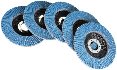 findmall 50 Pack 4-1/2" X 7/8" 120 GRIT Flap Disc Grinding Wheel Sandpaper