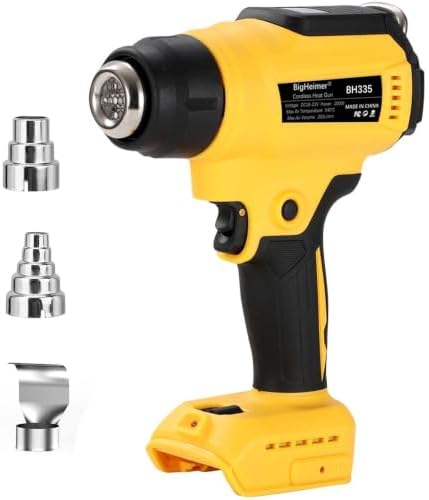 Cordless Heat Gun for DEWALT 20V Battery, 350W Digital Temperature Control