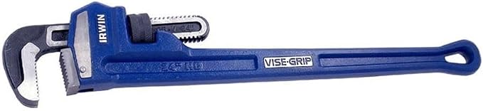 IRWIN VISE-GRIP Pipe Wrench, Cast Iron, SAE, 3-Inch Jaw, 24-Inch Length (274104), Blue