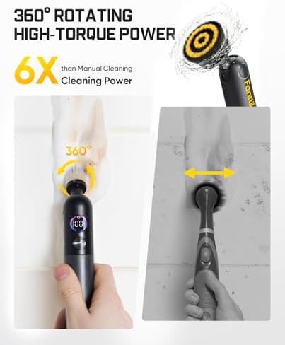 Fanttik Flip G9 Pro Electric Scrubber & Fanttik Flip G10 Nano HomeCare Cordless Electric Spin Scrubber