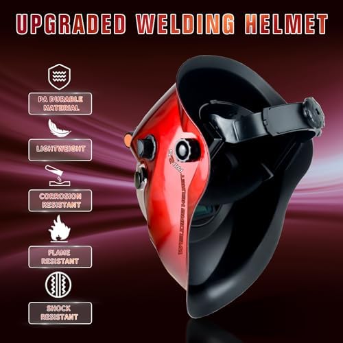 TRQWH Auto Darkening Welding Helmet with Light True Color Welding Hood