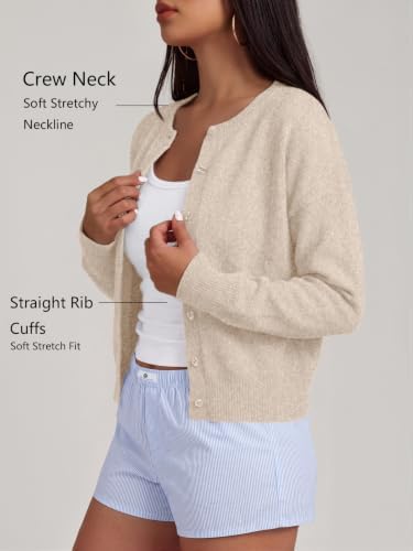 Trendy Queen Cropped Cardigan Sweaters for Women Fall Fashion Clothes 2026