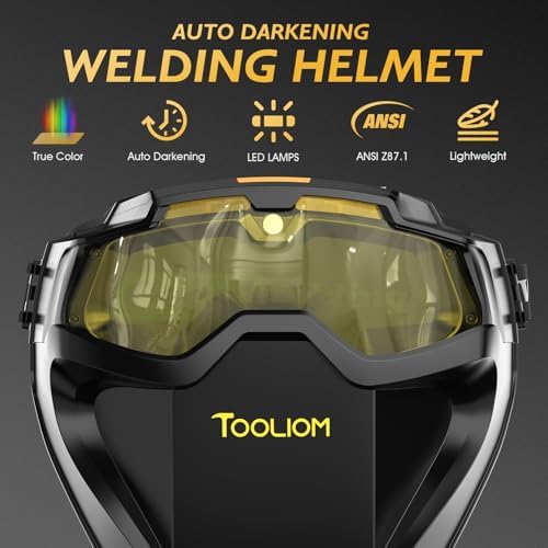 TOOLIOM Auto-Darkening Welding Goggles with LED Light