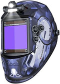 ARCCAPTAIN Auto Darkening Welding Helmet with Light, 3.94"X3.66" Large View