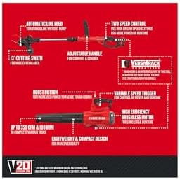CRAFTSMAN V20 String Trimmer and Leaf Blower Combo Kit, Cordless (CMCK297M1)