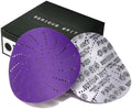 Serious Grit - 6-Inch P800 Grit Ceramic Multi-Hole Sanding Discs - 50 Pack