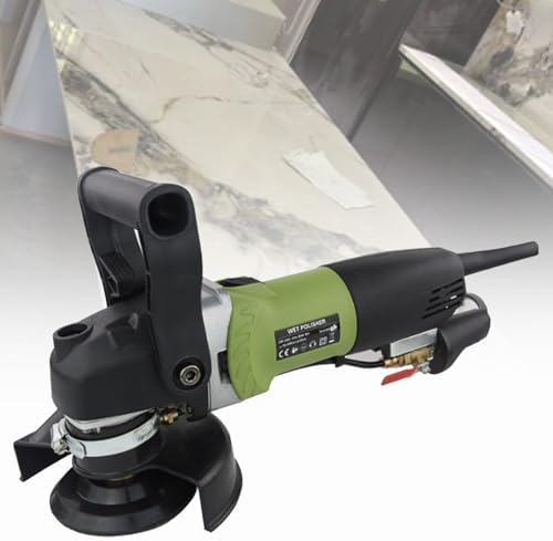 800W Hand-Held Water Injection Stone Polishing Machine, Electric Wet Polisher Grinder, 6 Gears, Professional Marble Granite Tool, for Polishing Marble, Granite Type1