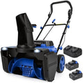 40V Brushless Cordless Snow Blower, 20-Inch, 2 x 4.0Ah Batteries