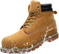 Work Boots for Men Soft Toe Waterproof Leather Workboots