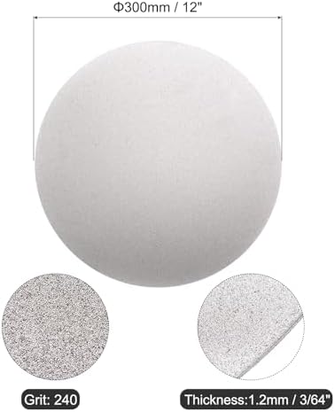 uxcell Diamond Sanding Grinding Disc, 12in (300mm) Grit 240 No Center Hole