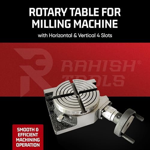 4" Rotary Table for Milling Machine, Horizontal & Vertical, 100mm