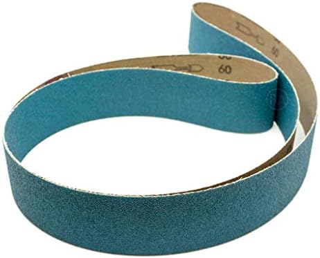Benchmark Abrasives 2 x 72 Inch Sanding Belts with Zirconia Grains Sand Paper for Metal Grinding, Sanding, Knife Polishing, Surface Blending - Belt Sander Paper Belt for Woodworking (6 Pack), 24 Grit