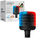 Sharper Image® Powerboost Hot + Cold Dual-Temperature Massage Gun Attachment - Instant Heat & Cold, 6 Temperature Levels, Compatible with Powerboost Massage Guns, Black