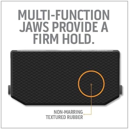 Work IQ Tools Flex Fit Vise Jaws | Reversible Multi-Functional Jaws | Non-Marring Textured Rubber, 4 Vertical & 3 Horizontal Grooves and 160° Angled Groove for Optimal Performance