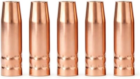 5PK MIG Welding Gas Nozzle 21-50 1/2" Compatible for Lincoln Magnum 100L K530 Series & Century & Tweco Mini/#1 Welding Torch Gun Parts