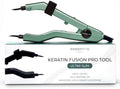Professional Keratin Fusion Tool for Hair Extensions – Slim Long Heating Plates, Adjustable Temperature, Rapid Heat-UP, Seamless Fusion, Root Access, Salon-Quality Keratin Glue Gun (Mint Green)