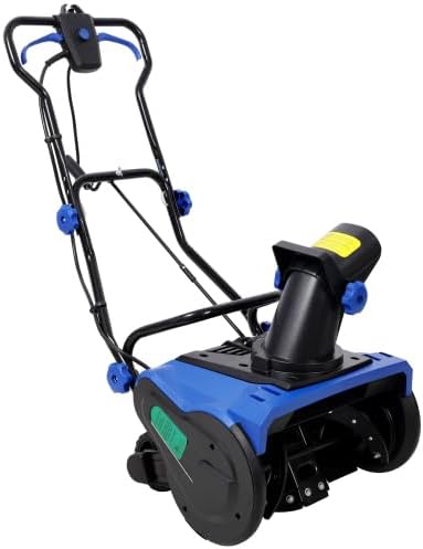 20inch Corded Electric Snow Thrower with LED,120V/60HZ,Black+Blue
