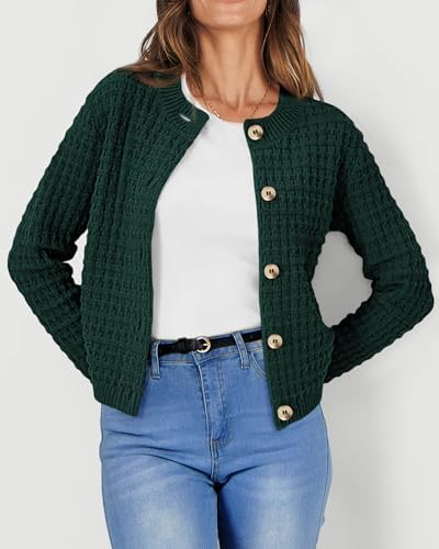 PRETTYGARDEN Women's Fall Lightweight Cardigan Sweaters
