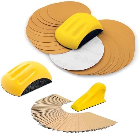 5" Sanding Mouse & Detail Sanding Kit with Sand Paper Assortment Pack
