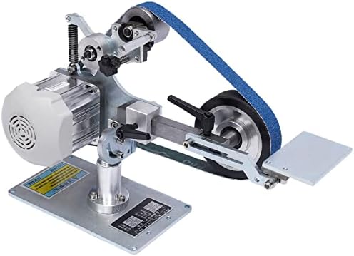 Abrasive Belt Machine 30'' x 1'' DIY Desktop Belt Sander Vertical Horizontal Belt Polisher Sharpener Grinder with Brushless Motor 550W Fixed Angle Sharpening Polishing Machine
