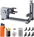 Longer Rotary Roller Series,Rotary Chuck for RAY5/B1/Nano,Other Frame Engraving Machines(Must with 12Pcs Risers),Y-Axis Rotary for Engraving Cylindrical Objects,Glasses,Tumblers,Size 369 * 80 * 145mm