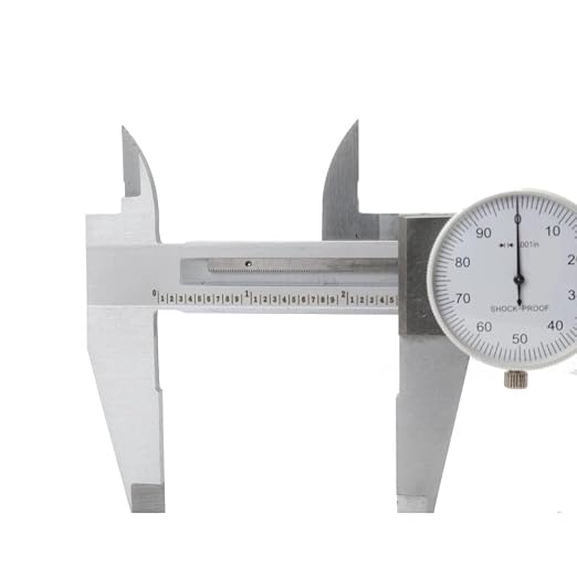 12'' Shockproof Dial Caliper Stainless Steel001'' Grad Calipers Ruler w/Case